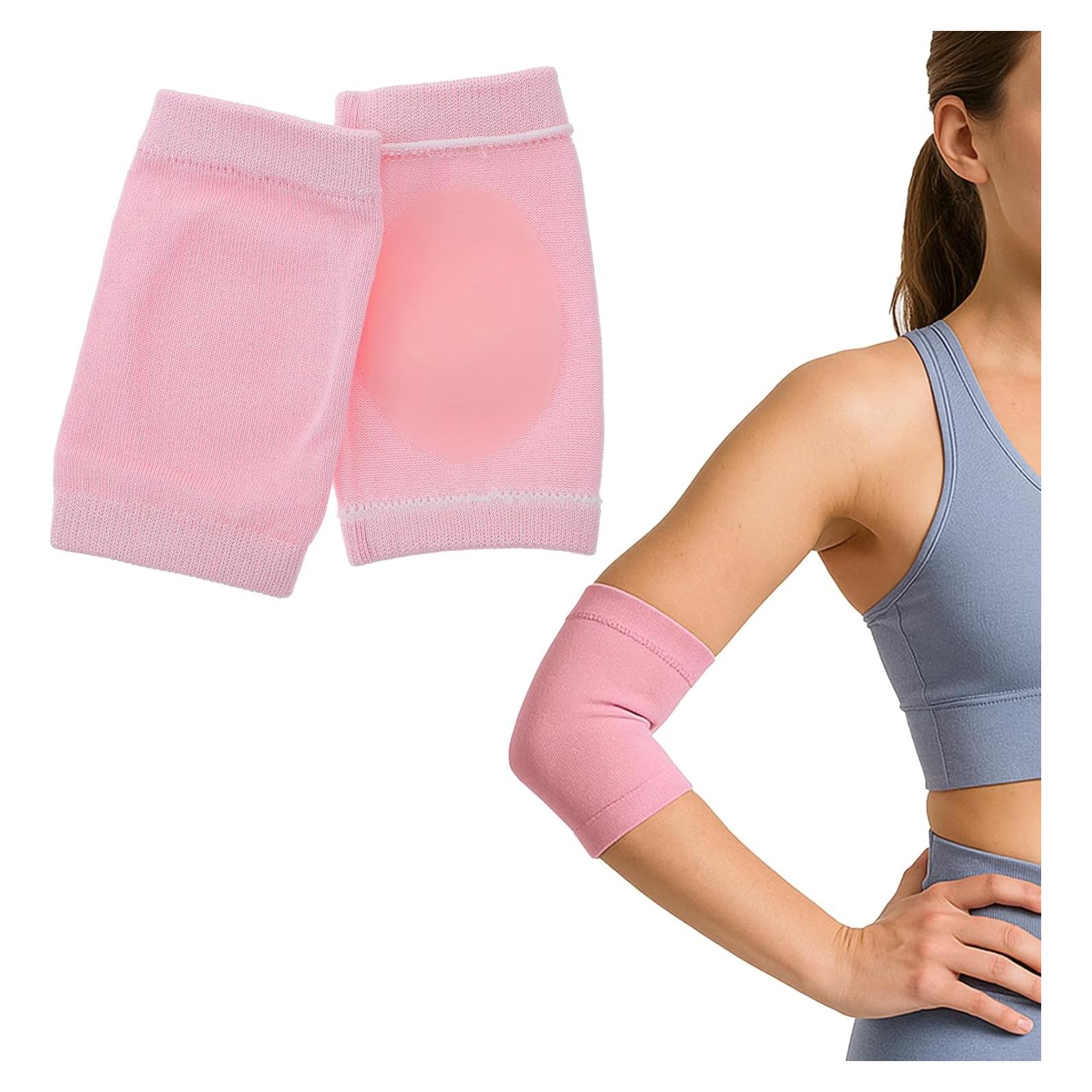 2 Pares Almohadillas de Codo de Gel Spandex Hidratantes