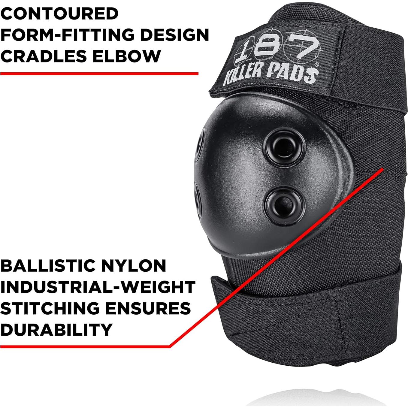 Almohadilla de Codo Mediana 187 Killer Pads Negra