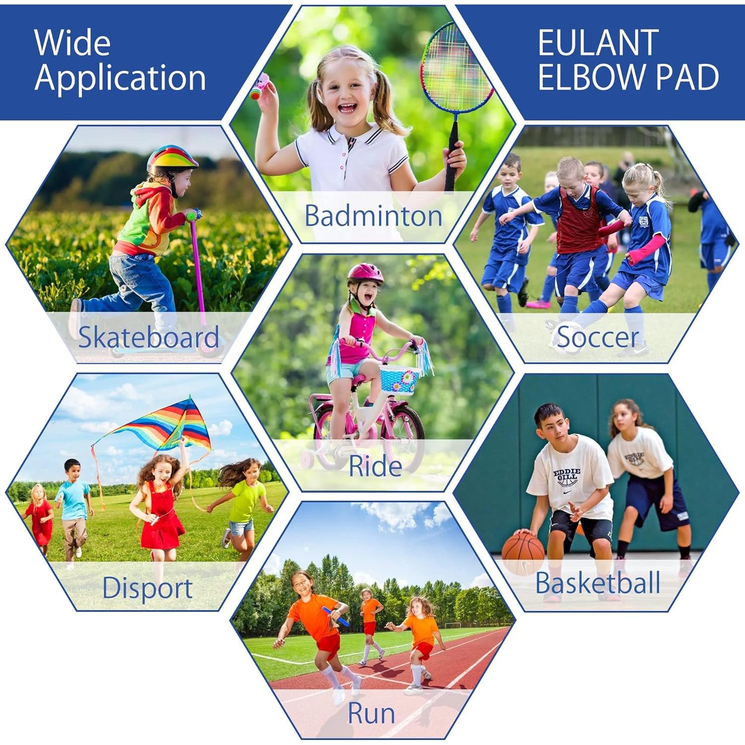 Almohadillas para Codos EULANT para Niños y Adolescentes