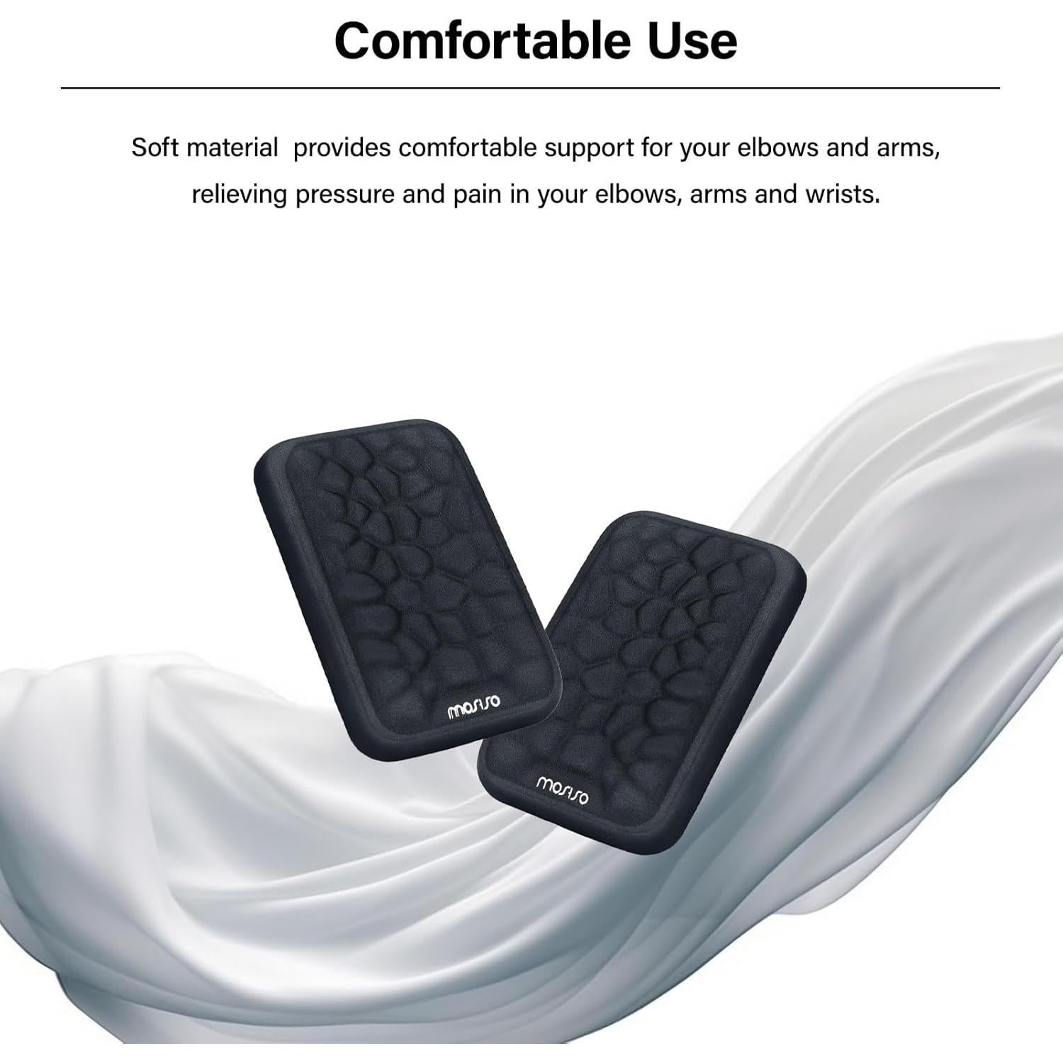 Almohadilla Ergonómica para Codo Mosiso - 2 Pcs, Negro