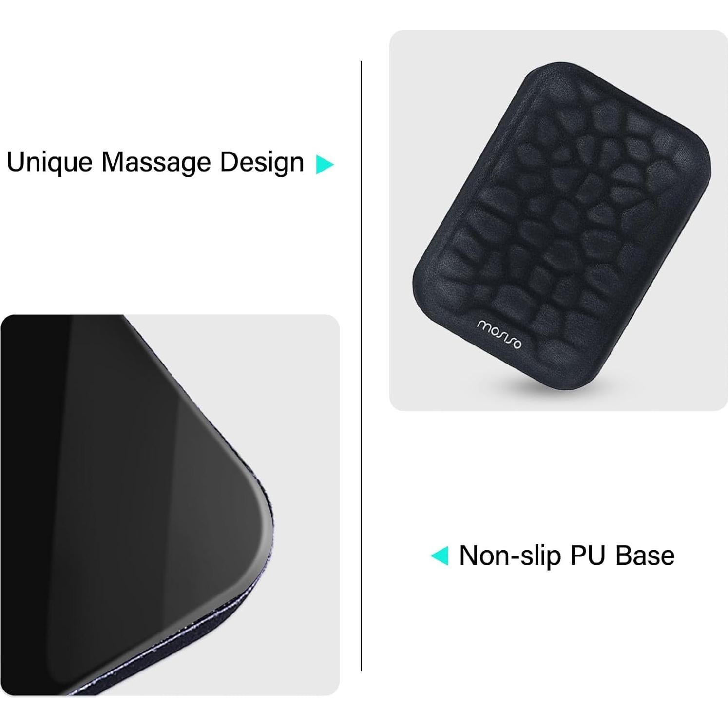 Almohadilla Ergonómica para Codo Mosiso - 2 Pcs, Negro