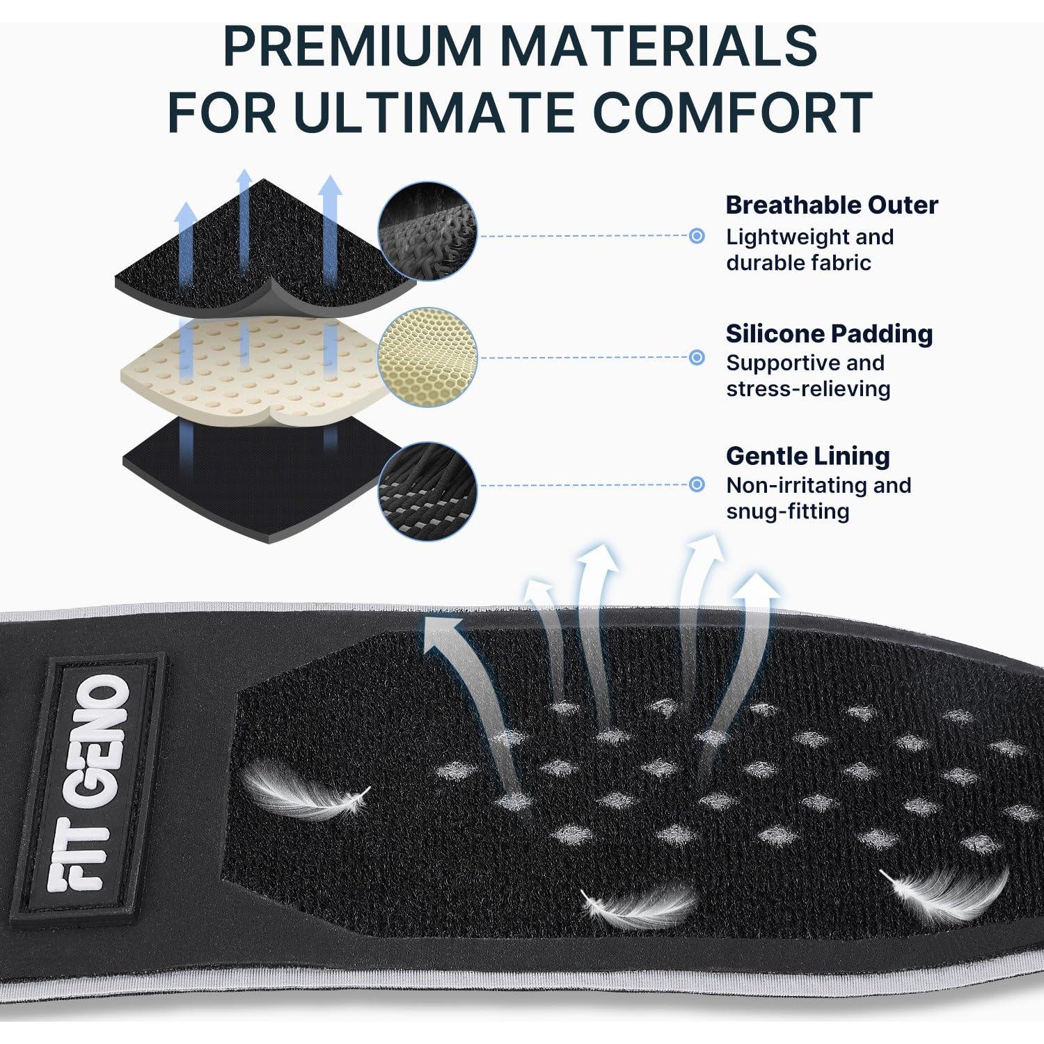 Faja de Codo Fit Geno Ajustable para Tenis y Golf - Alivio Tendinitis