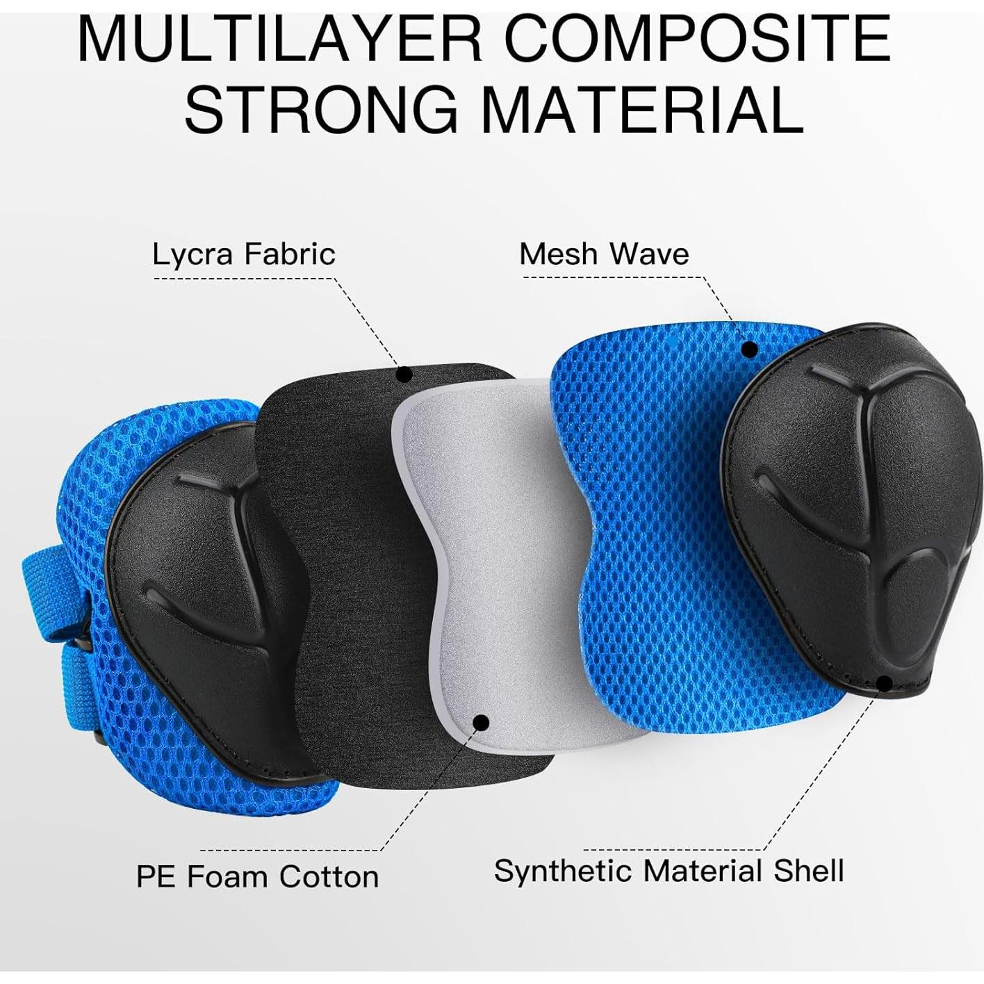 Conjunto de Protección Infantil WayEee 6 Piezas Azul