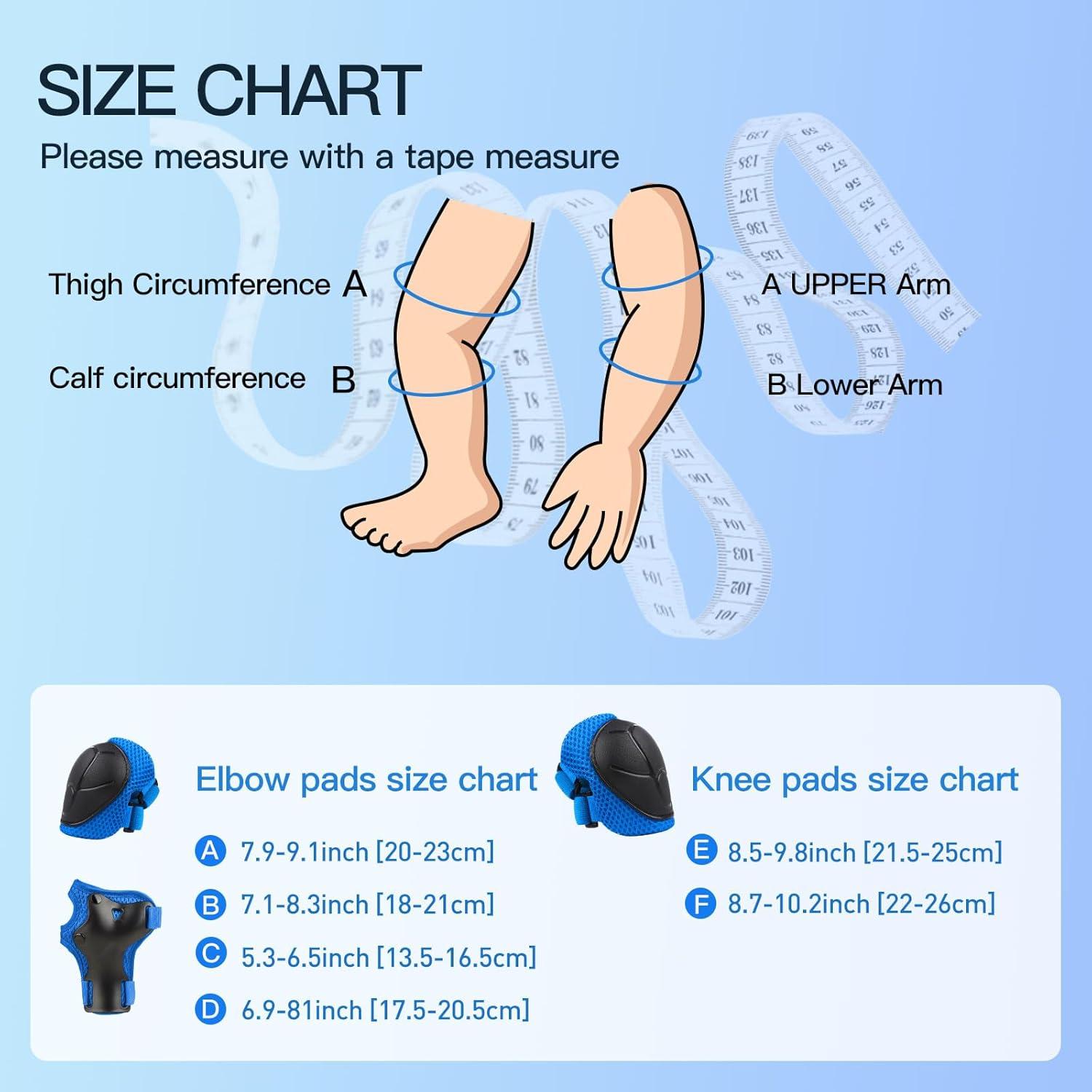 Conjunto de Protección Infantil WayEee 6 Piezas Azul