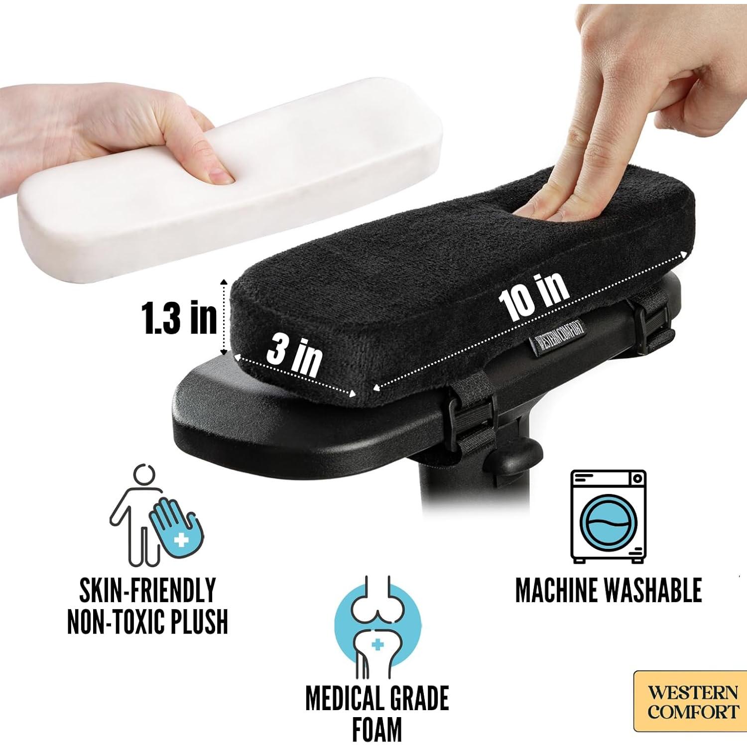 Almohadillas para brazos de silla WESTERN COMFORT - Espuma viscoelástica 2 unidades