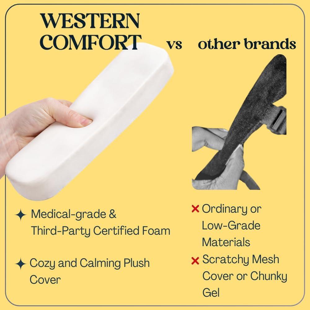 Almohadillas para brazos de silla WESTERN COMFORT - Espuma viscoelástica 2 unidades