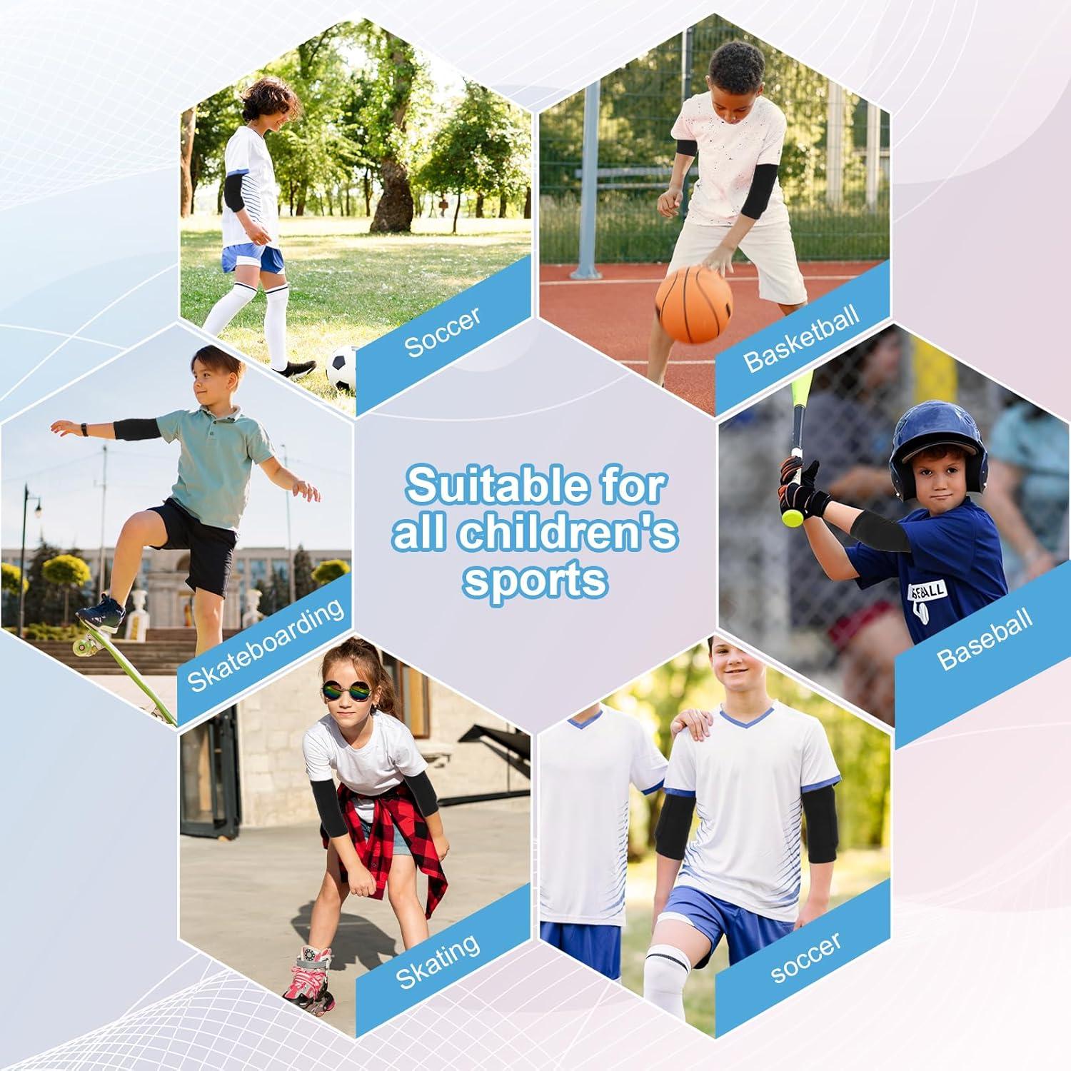 Protectores de Codo Sorcristy para Niños - Compresión Transpirable