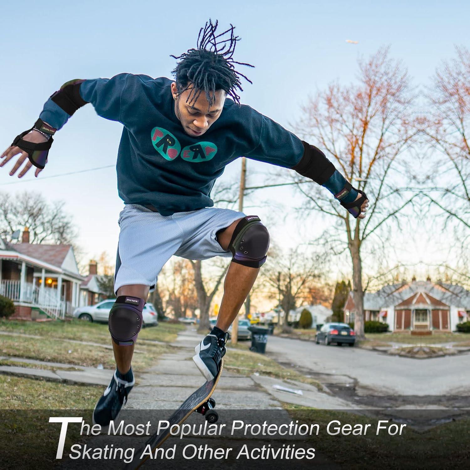 Conjunto de Protección XINDAER 3 en 1 Rodilleras y Codilleras