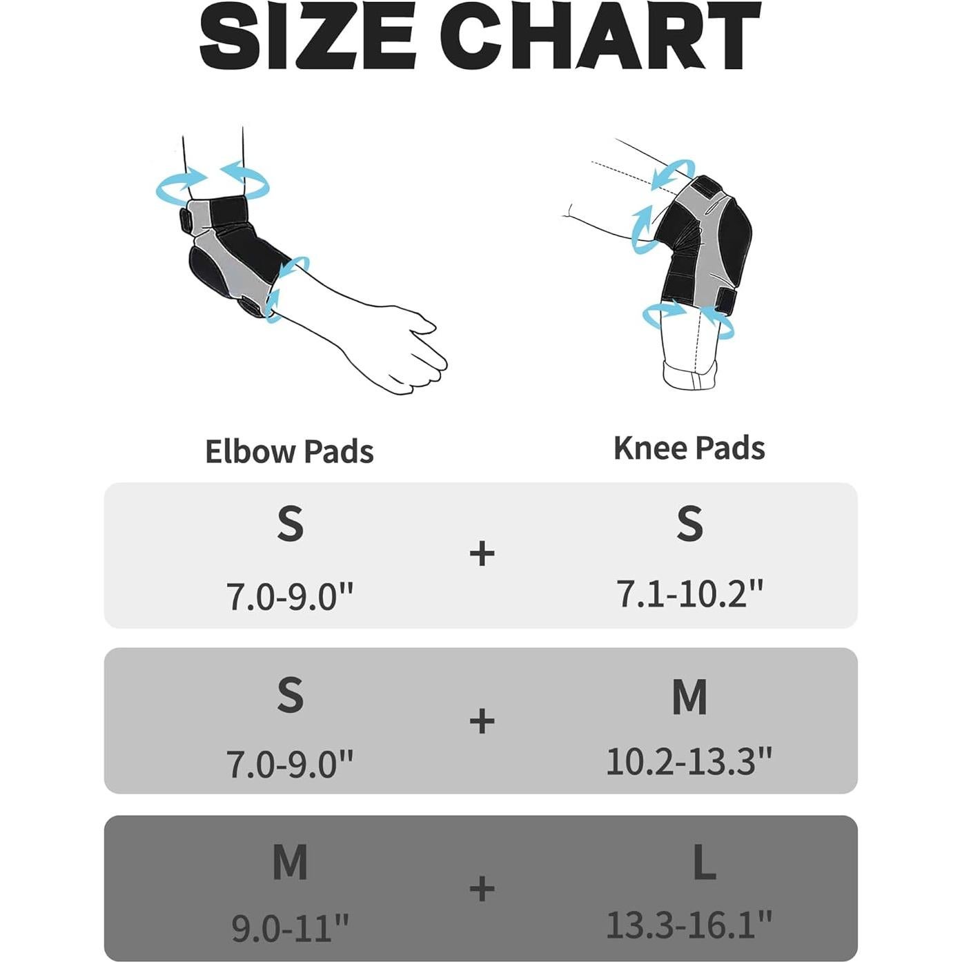 Conjunto de almohadillas para codos y rodillas YEEKORO SBR Negro-Rosa