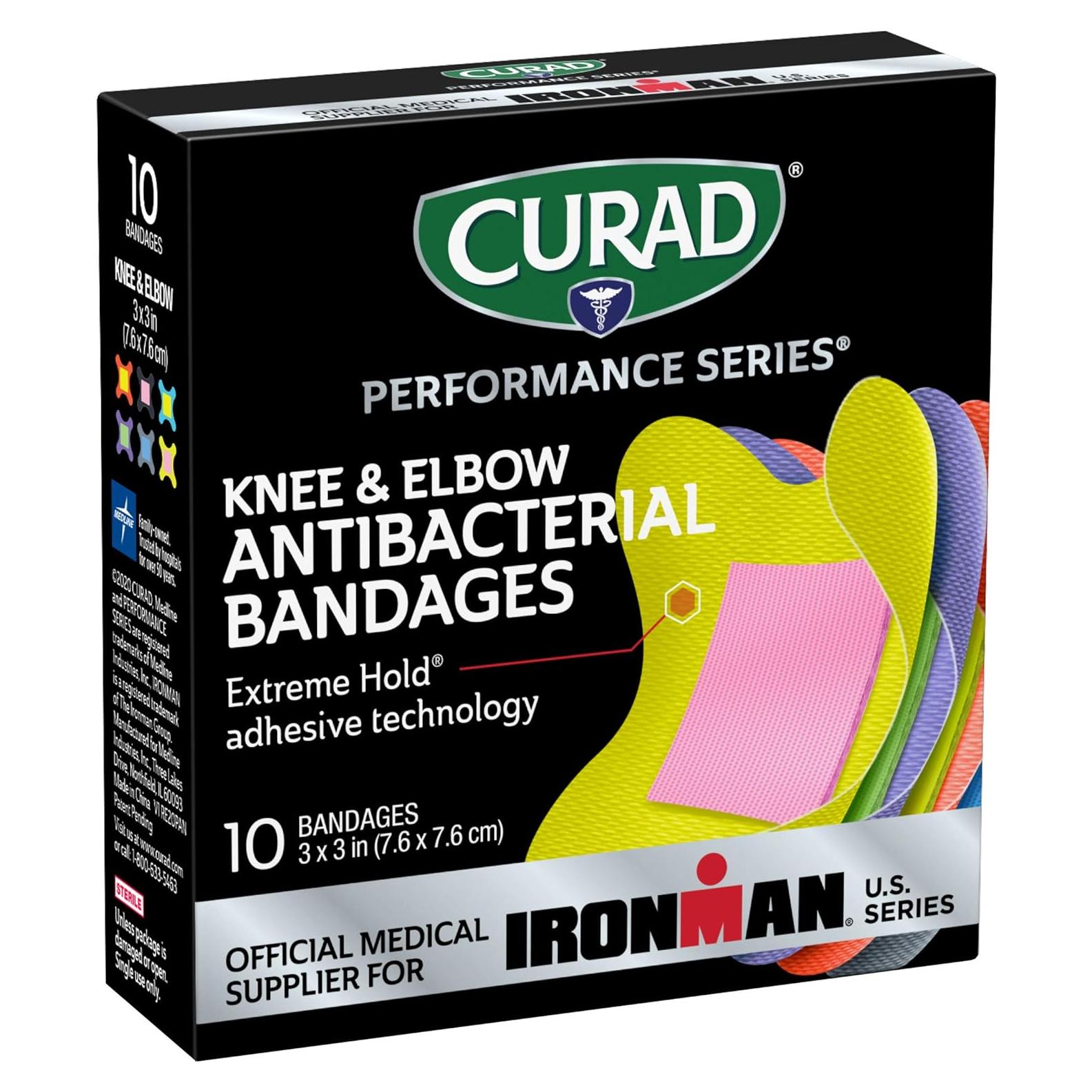 CURAD Curitas Antibacterianas IRONMAN 10 Unidades 7.62 cm