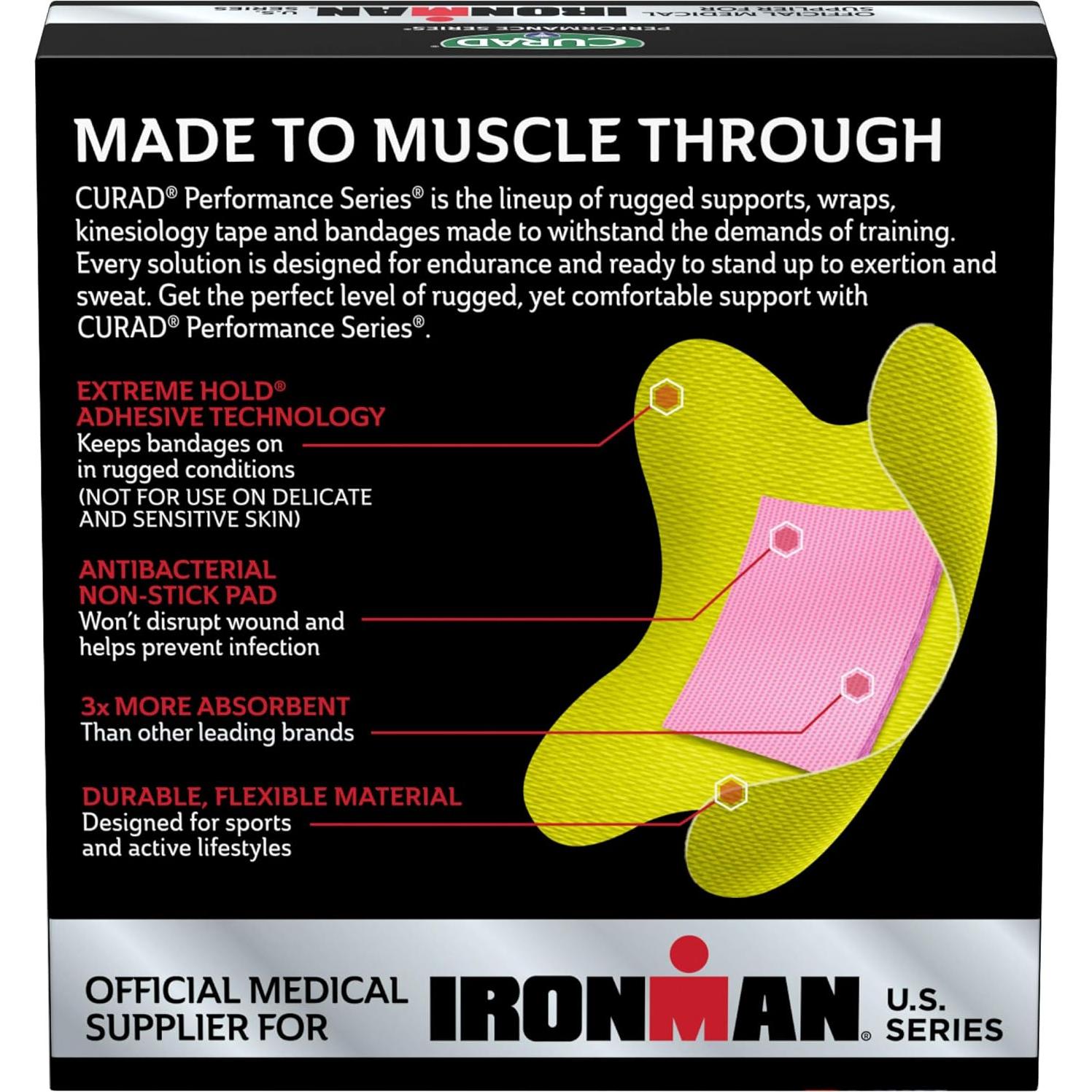 CURAD Curitas Antibacterianas IRONMAN 10 Unidades 7.62 cm