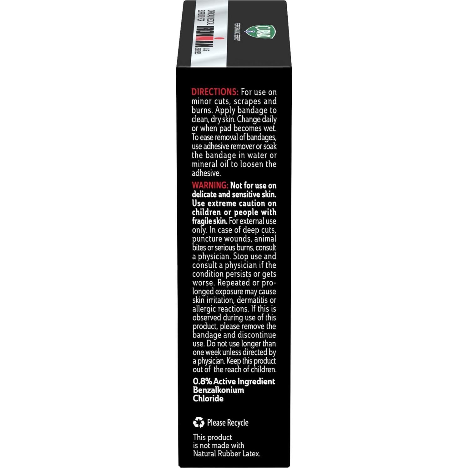 CURAD Curitas Antibacterianas IRONMAN 10 Unidades 7.62 cm