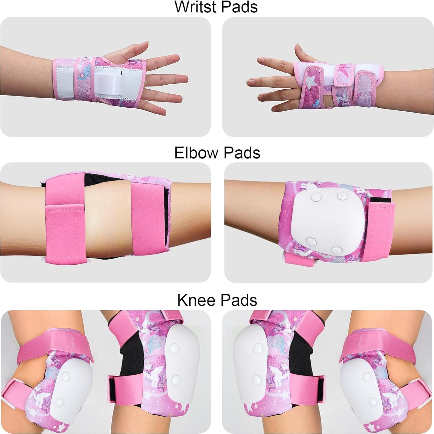 Conjunto de Rodilleras y Codilleras YOOXARMOR Unicornio 3-8 Años