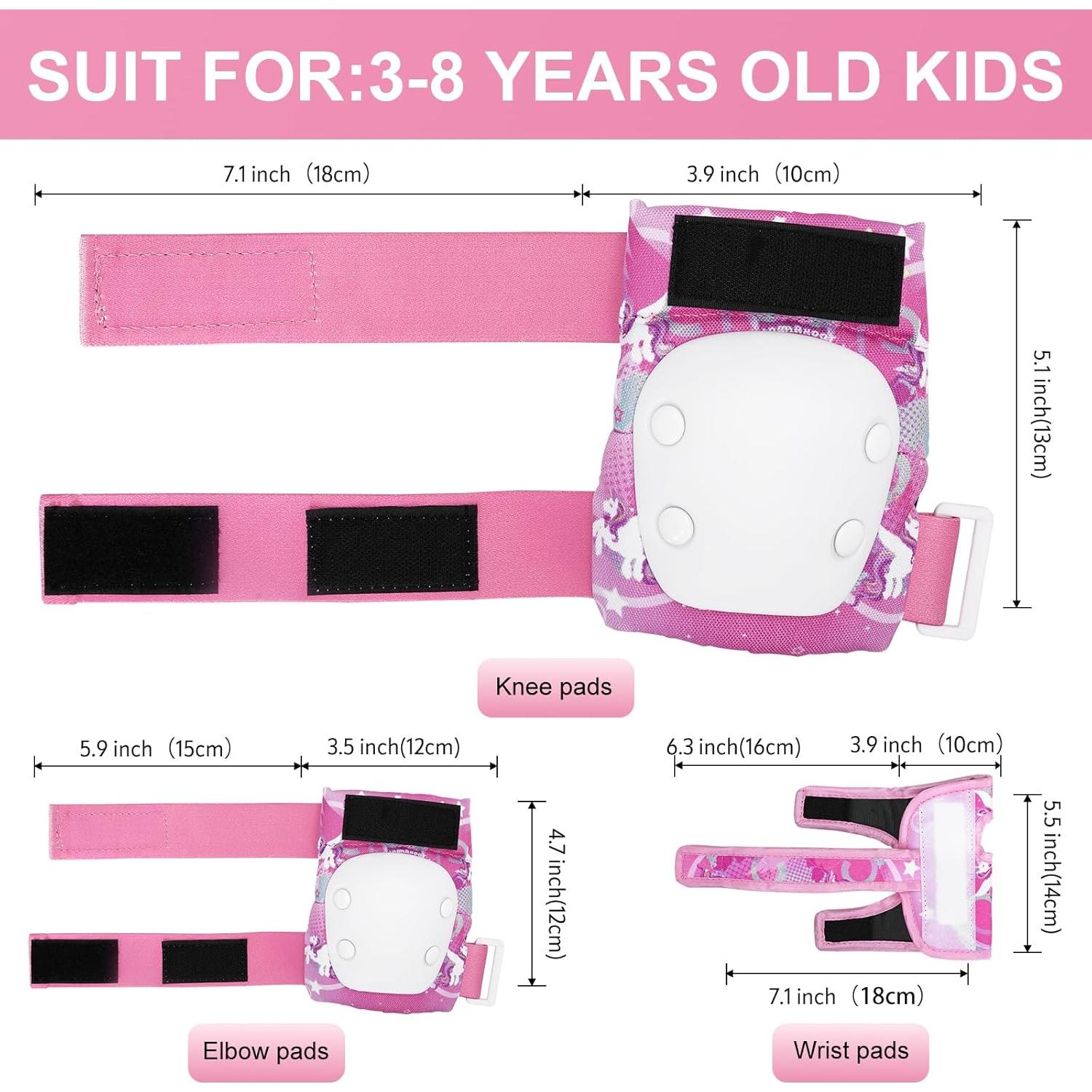 Conjunto de Rodilleras y Codilleras YOOXARMOR Unicornio 3-8 Años