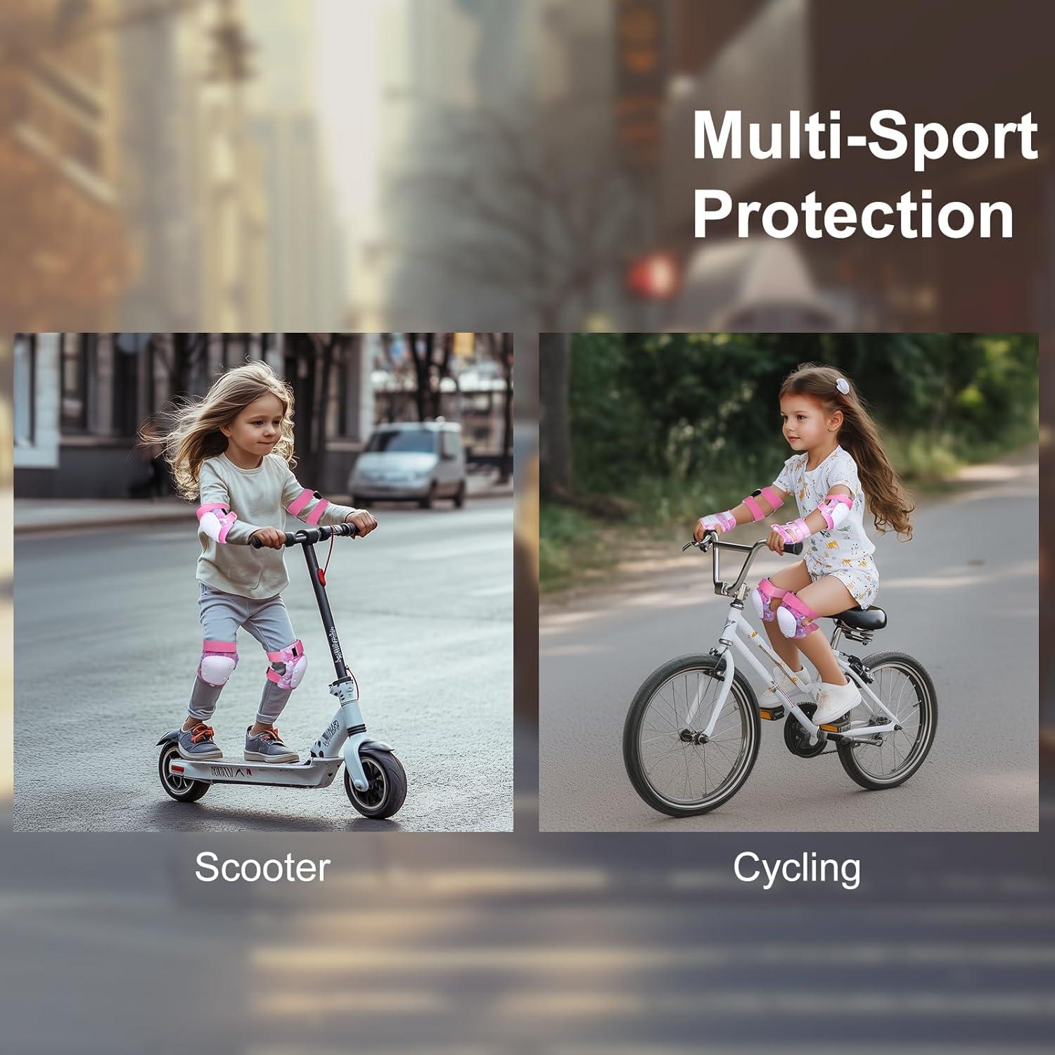 Conjunto de Rodilleras y Codilleras YOOXARMOR Unicornio 3-8 Años