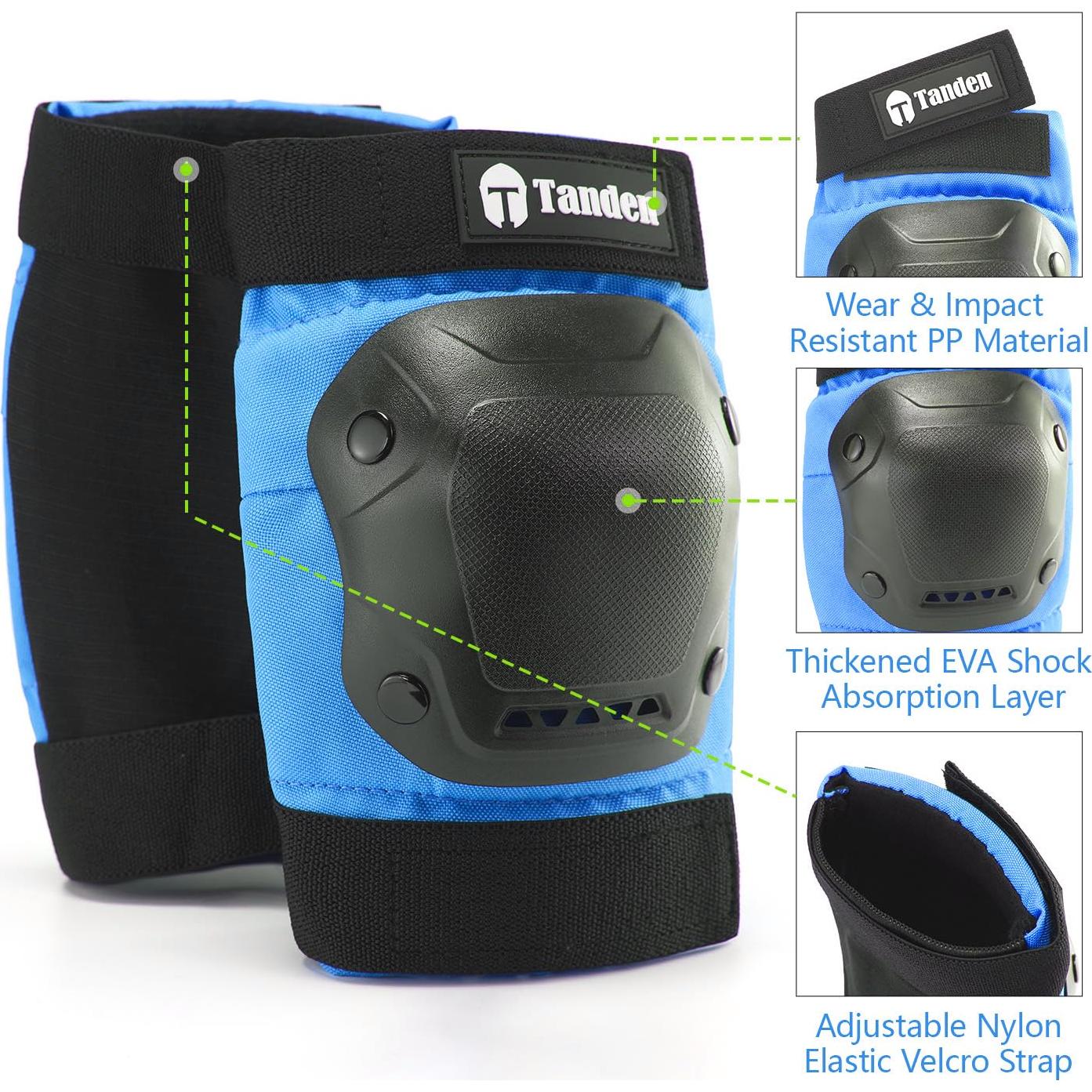 Conjunto de Protección para Niños Tanden - Rodilleras y Muñequera Azul