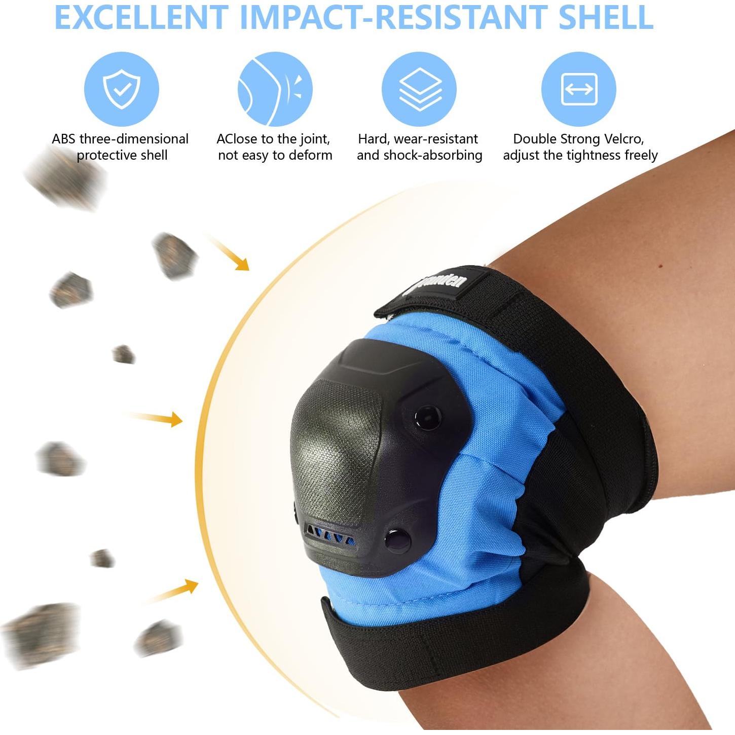 Conjunto de Protección para Niños Tanden - Rodilleras y Muñequera Azul