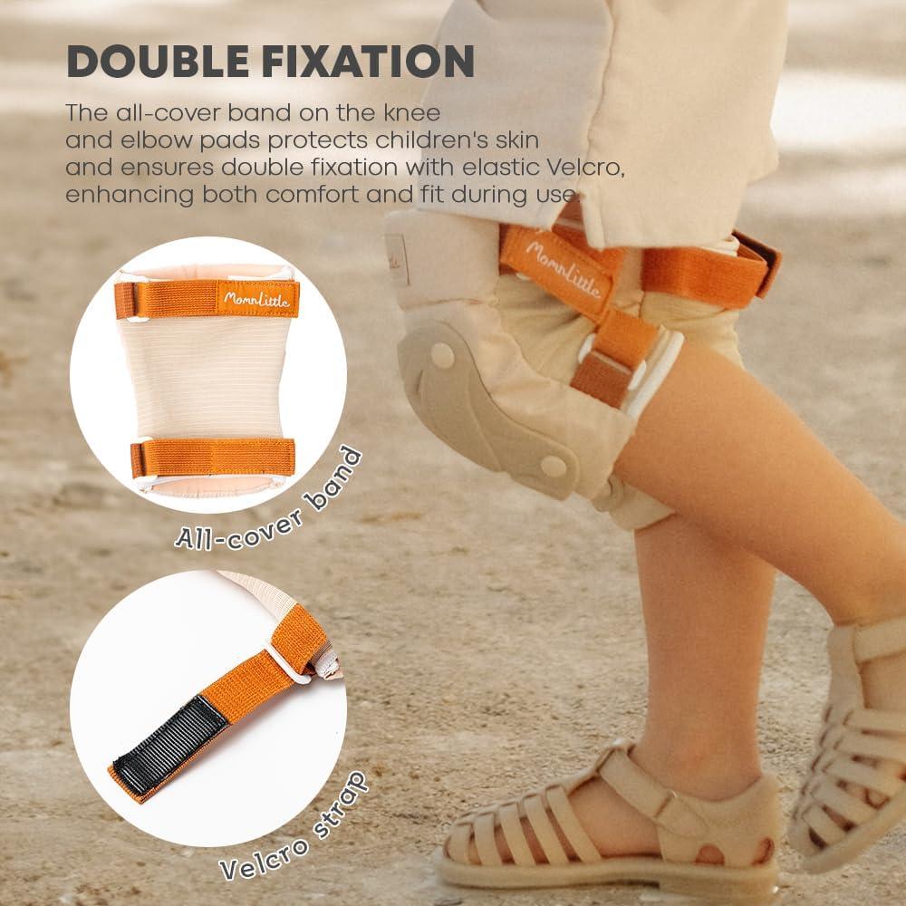 Conjunto de Protección para Niños MomnLittle - 2 Rodilleras, 2 Coderas, 2 Muñequera