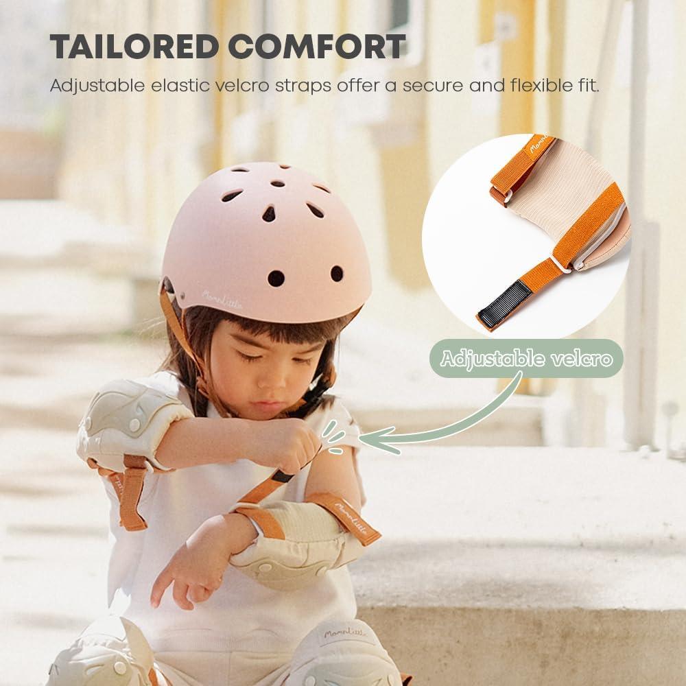 Conjunto de Protección para Niños MomnLittle - 2 Rodilleras, 2 Coderas, 2 Muñequera