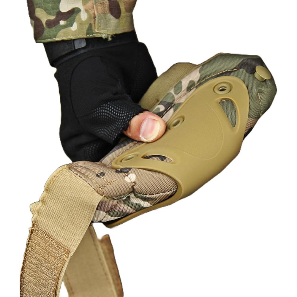 Paquete de 4 Almohadillas Tácticas para Rodillas y Codos KUJOBUY