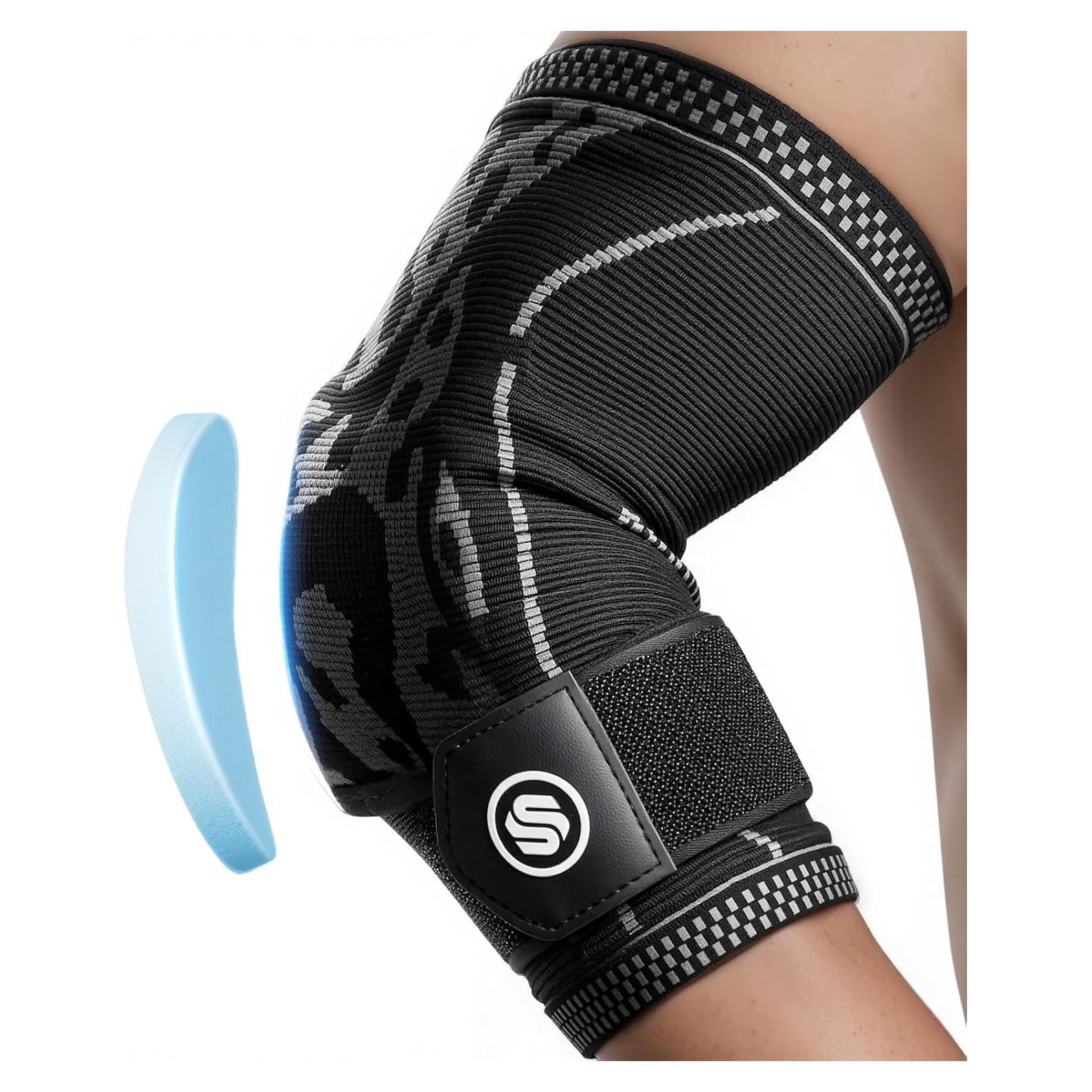 Férula de Codo Ajustable Soloever - Compresión para Tendinitis, Negro, Grande