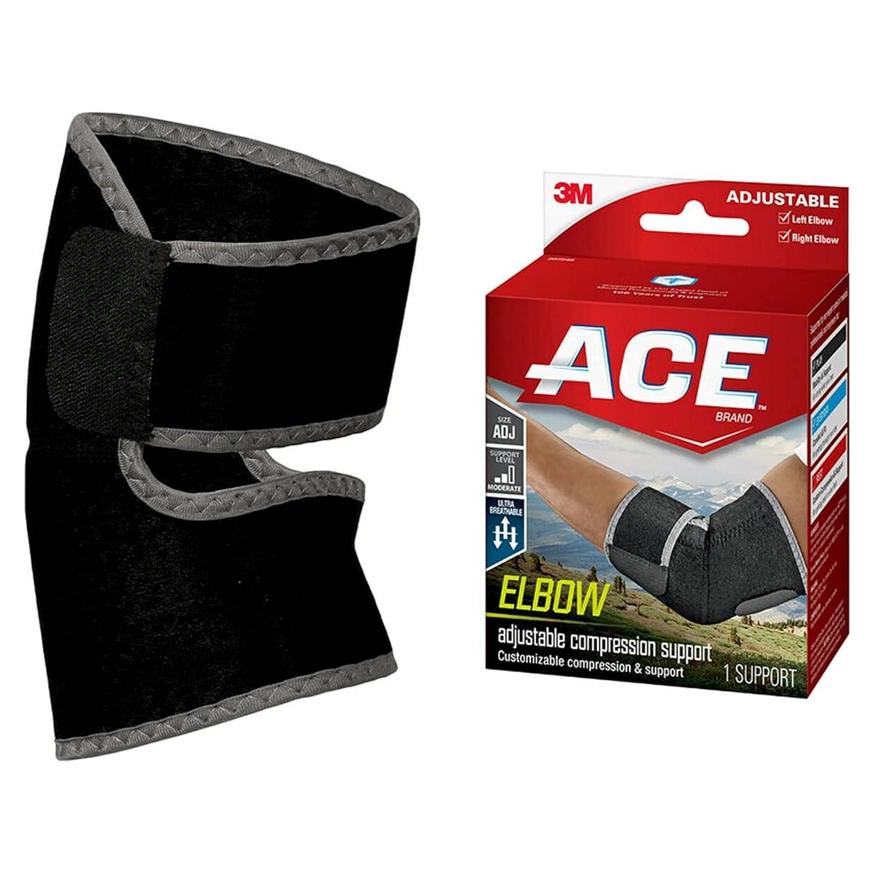 Soporte de Codo de Compresión Ajustable ACE - Talla Única