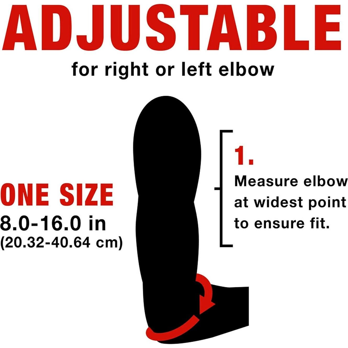 Soporte de Codo de Compresión Ajustable ACE - Talla Única