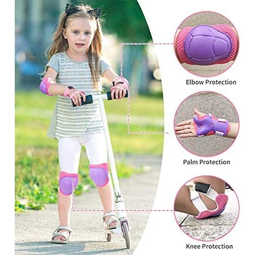 Conjunto de Protección 6 en 1 para Niños SOHOUR - Rodilleras, Coderas y Muñequera