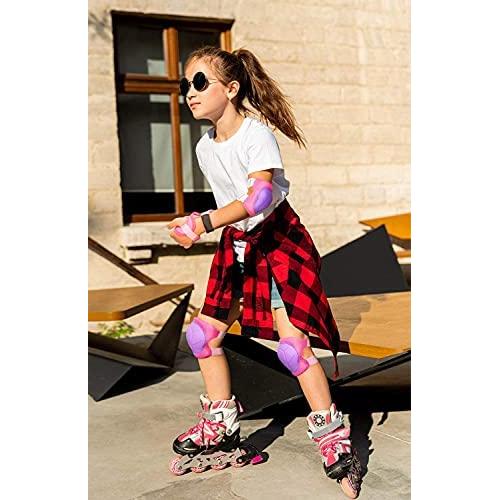 Conjunto de Protección 6 en 1 para Niños SOHOUR - Rodilleras, Coderas y Muñequera