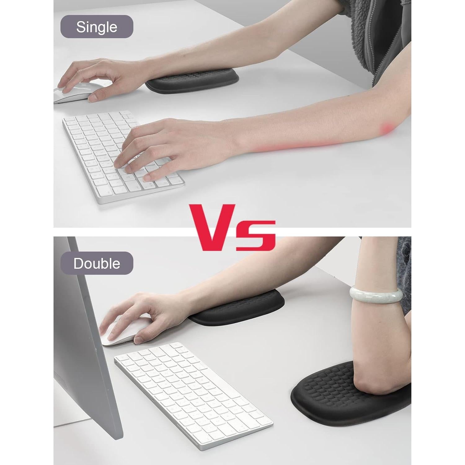 Almohadillas de Codo Vaydeer 2 Pcs Espuma Viscoelástica 18.3x13.6cm