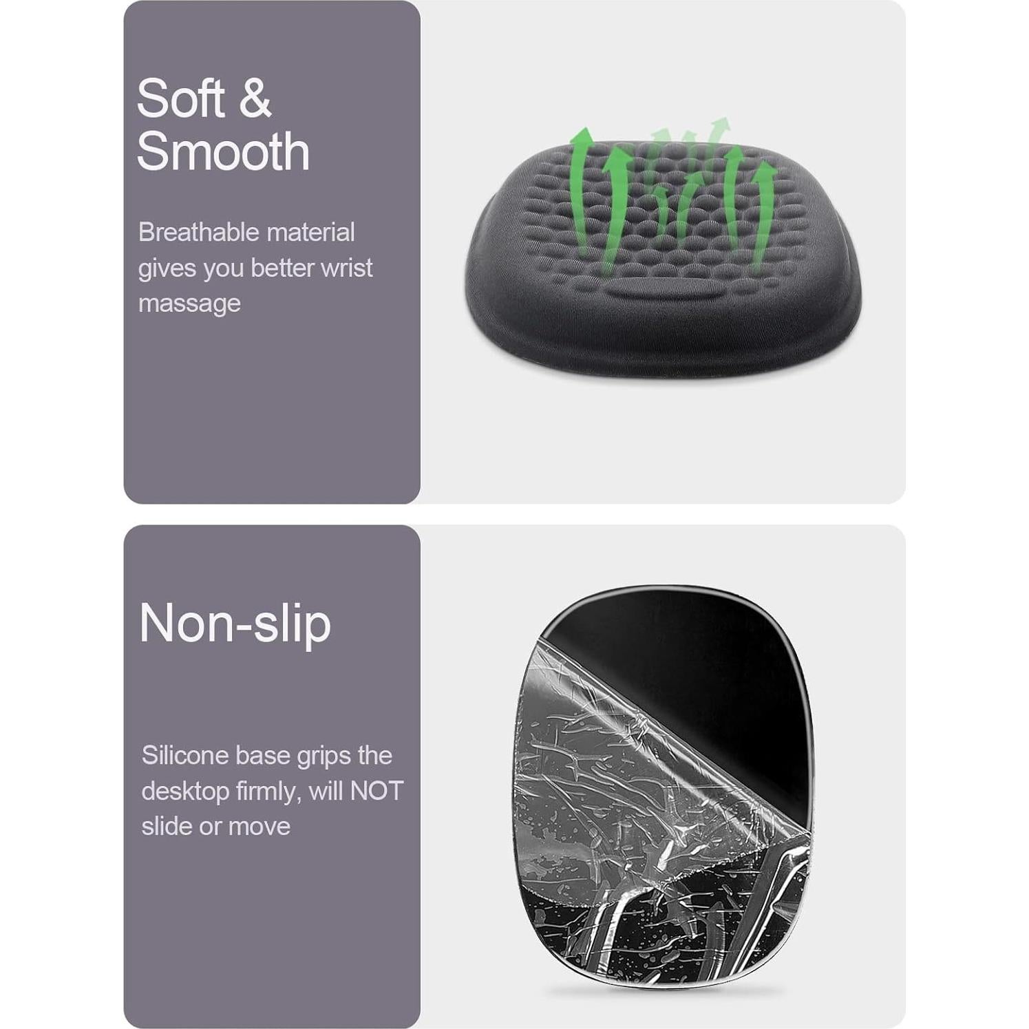 Almohadillas de Codo Vaydeer 2 Pcs Espuma Viscoelástica 18.3x13.6cm