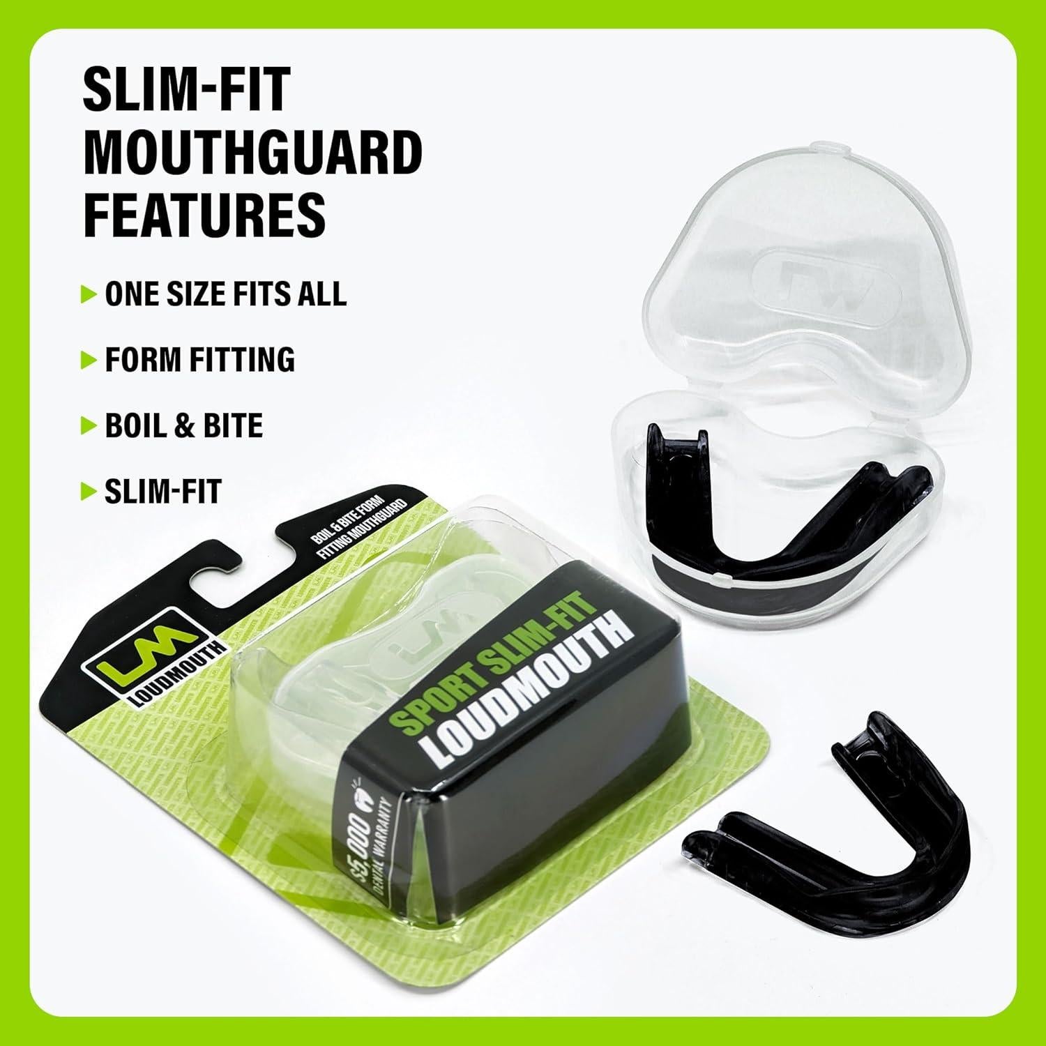 Guardia Bucal Moldable Loudmouth Slim Fit - Paquete de 2