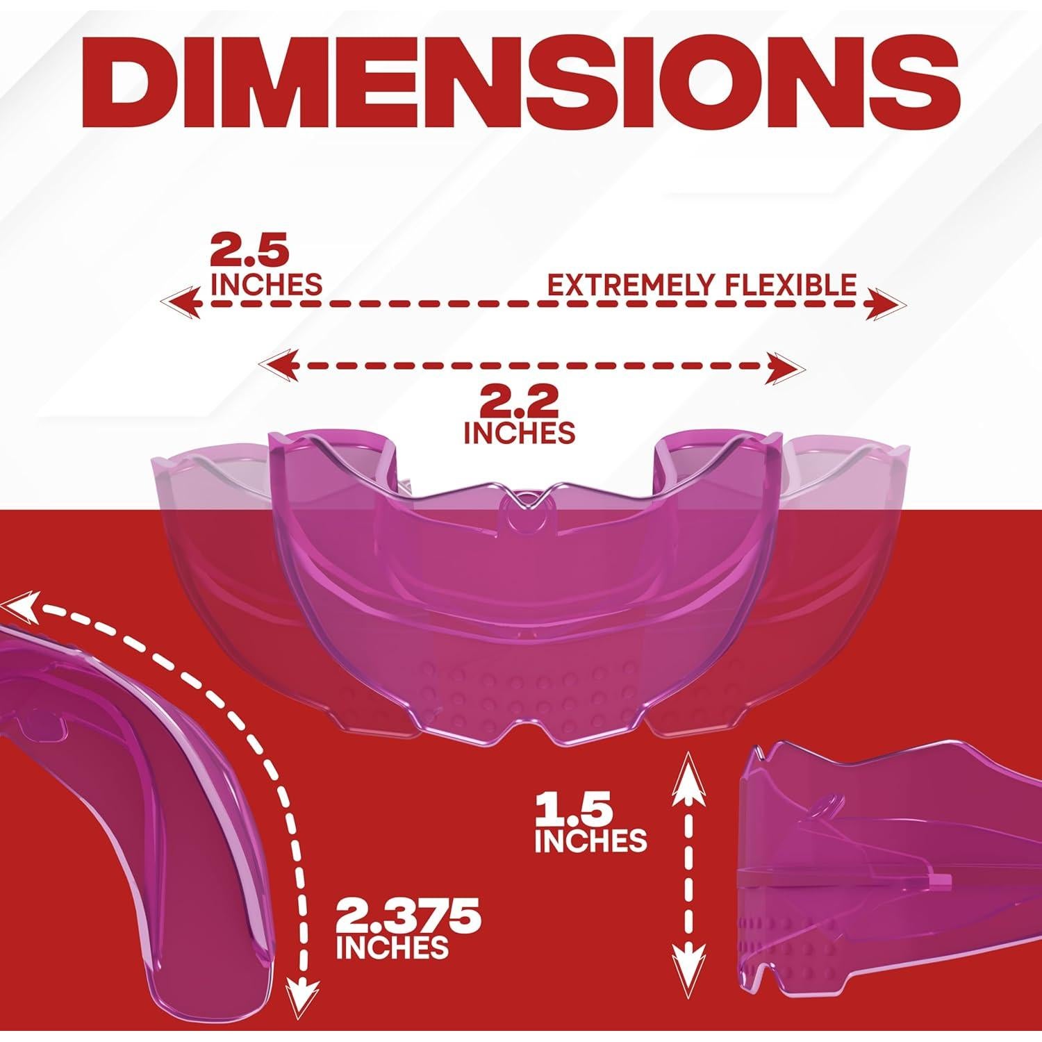 Protector Bucal SafeGrin Rosa para Deportes - Silicona para Frenos