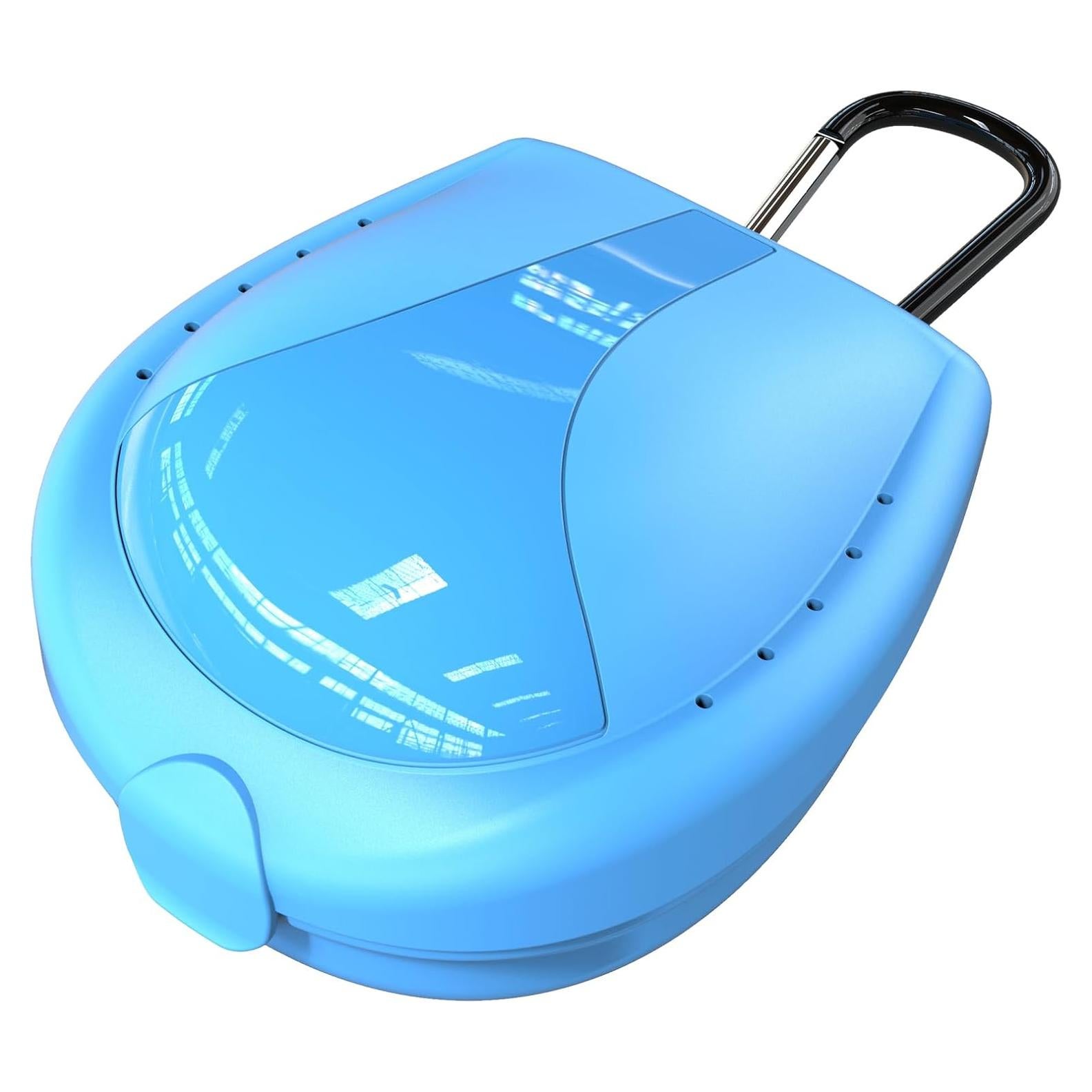 Estuche para Protector Bucal Deportivo BVN Azul 9.6x7.9cm