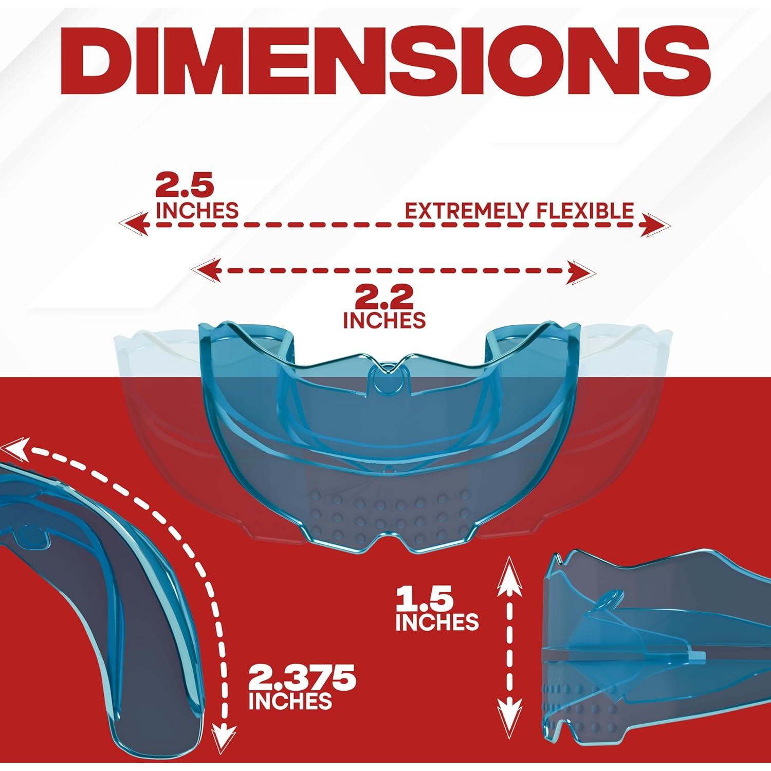 Protector Bucal SafeGrin Azul para Deportes - Silicona para Frenos