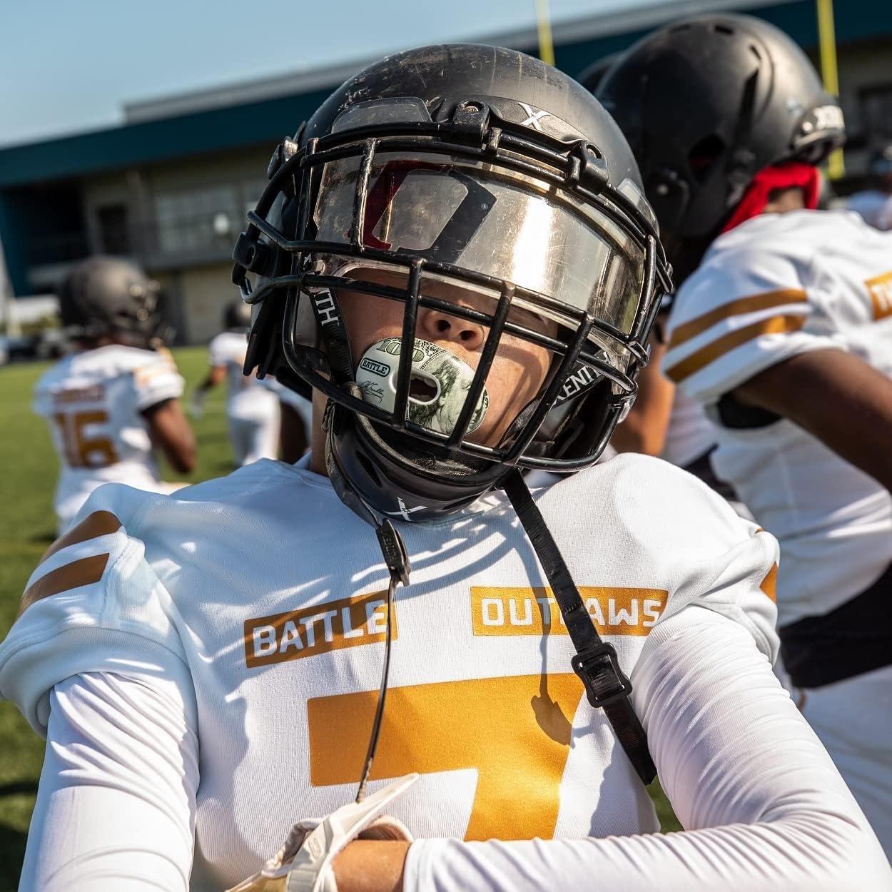 Protector Bucal de Fútbol Battle Oxygen - Transpirable y Seguro