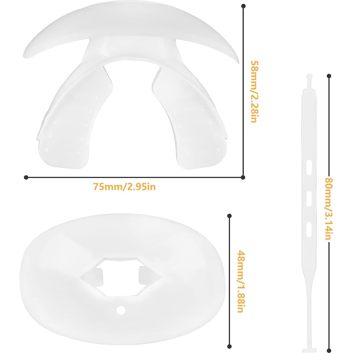 Protector Bucal Deportivo TPR Grado Alimenticio Blanco