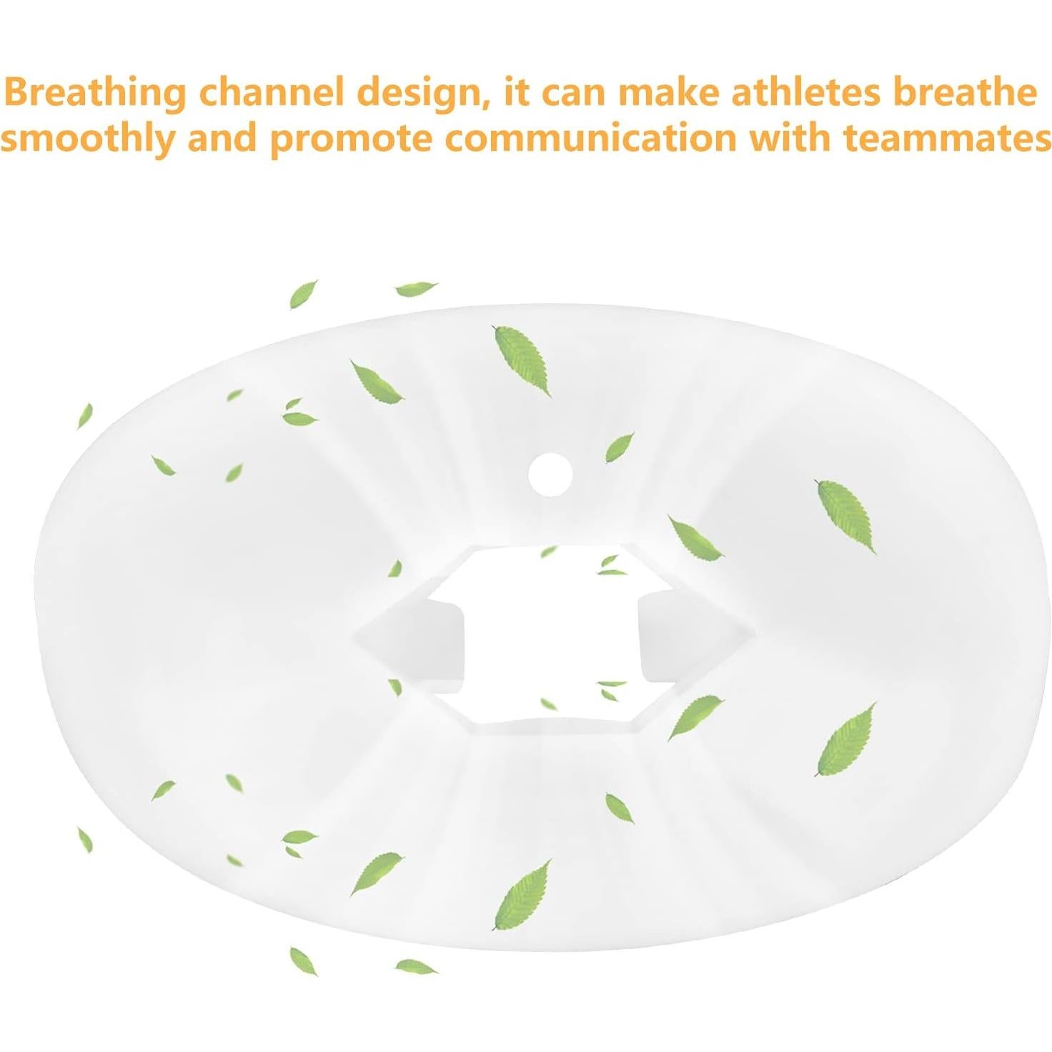 Protector Bucal Deportivo TPR Grado Alimenticio Blanco