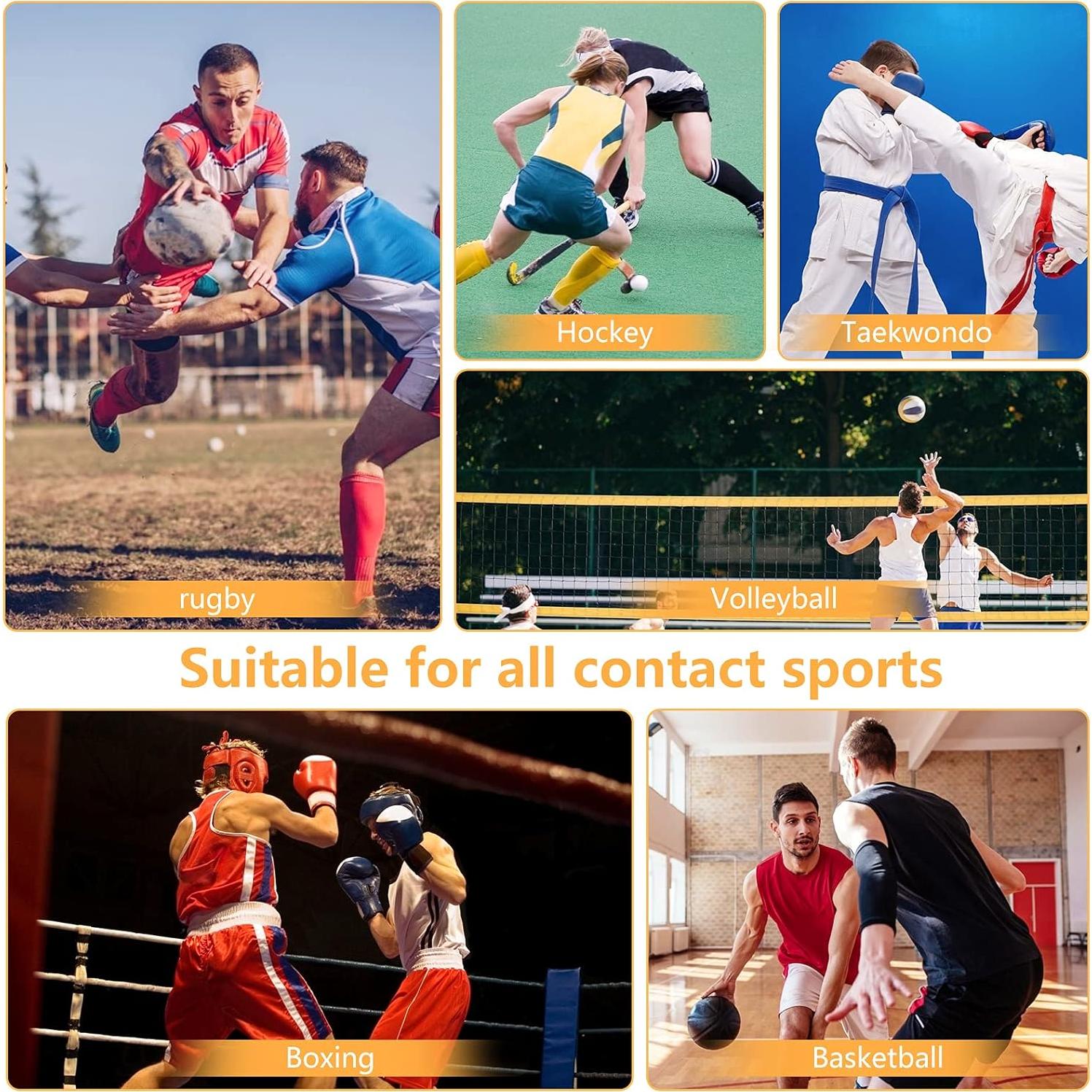 Protector Bucal Deportivo TPR Grado Alimenticio Blanco