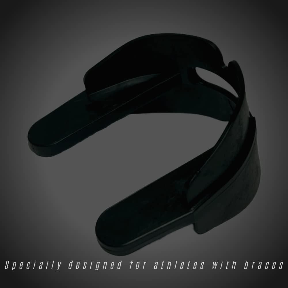 Protector Bucal Doble Ultra-Guard para Atletas con Frenos - Negro