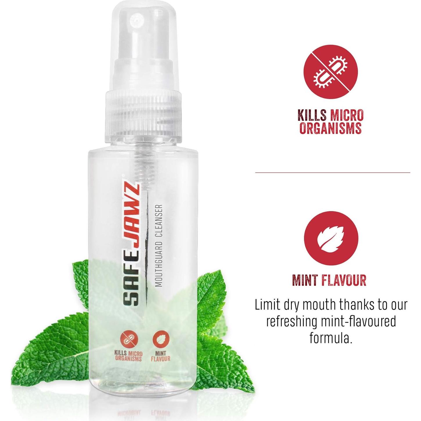 Spray Desinfectante para Protectores Bucales SAFEJAWZ 50ml