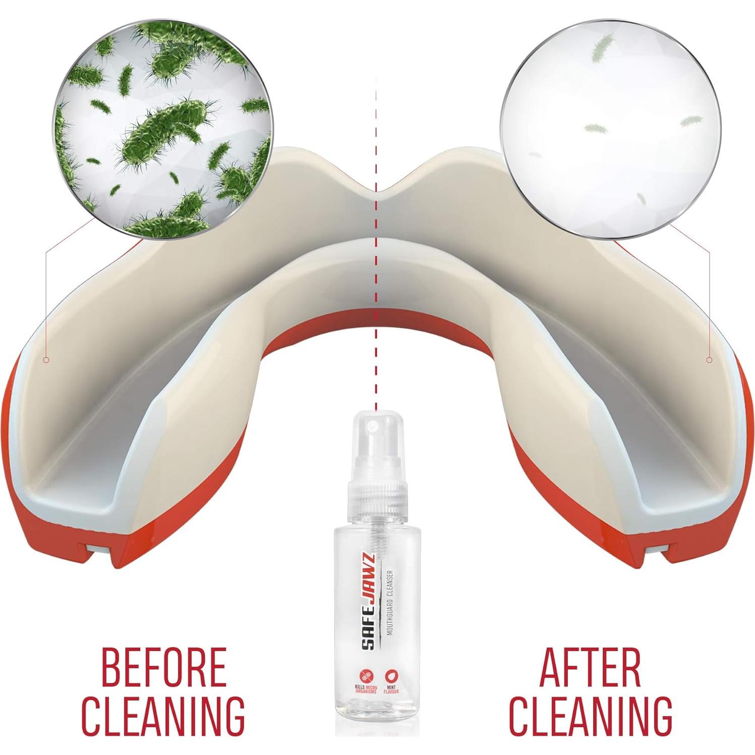 Spray Desinfectante para Protectores Bucales SAFEJAWZ 50ml