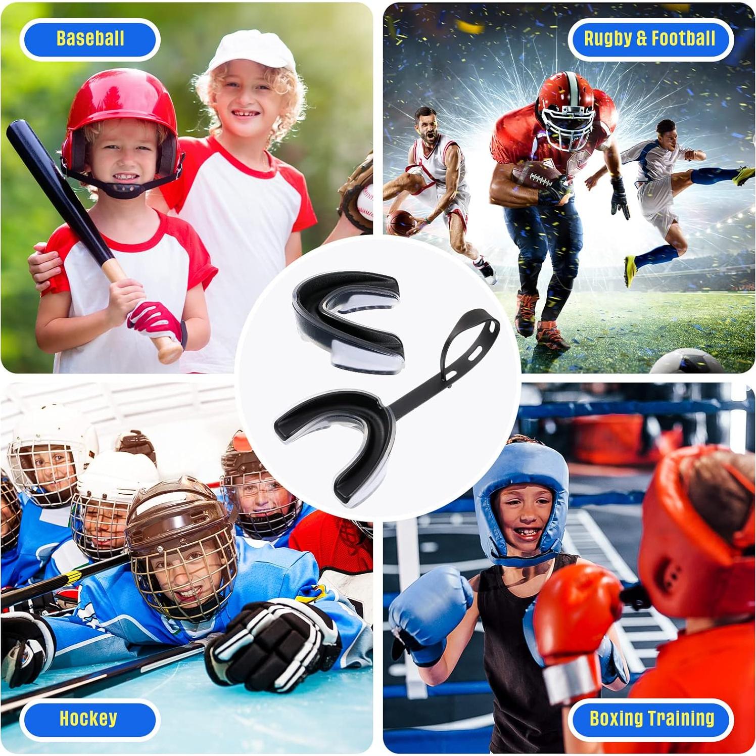 Paquete de 8 Protectores Bucales Konohan para Deportes Juveniles