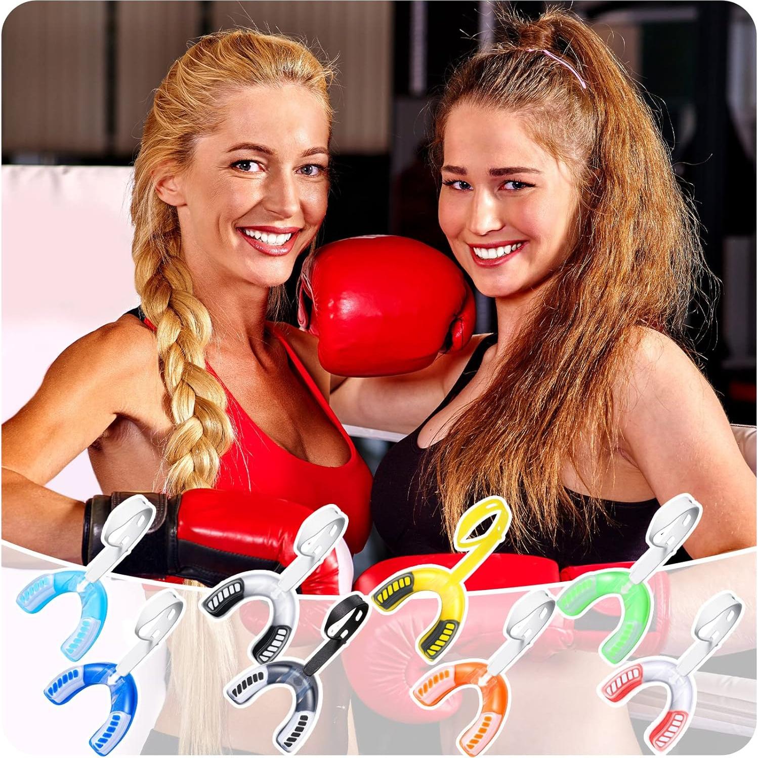 Paquete de 8 Protectores Bucales Konohan para Deportes Juveniles