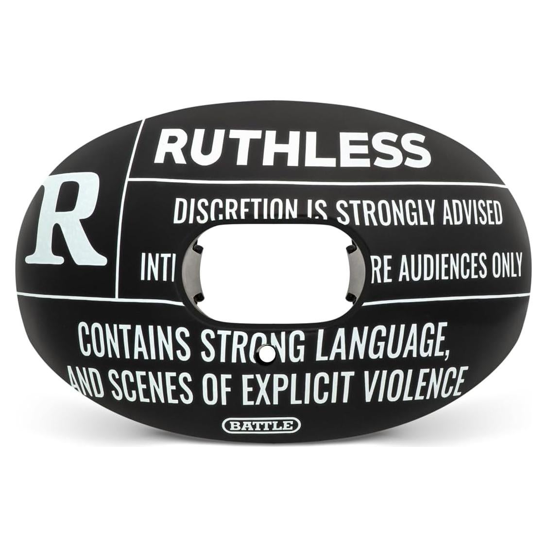 Protector Bucal de Fútbol Battle Sports Oxygen - Ruthless Negro