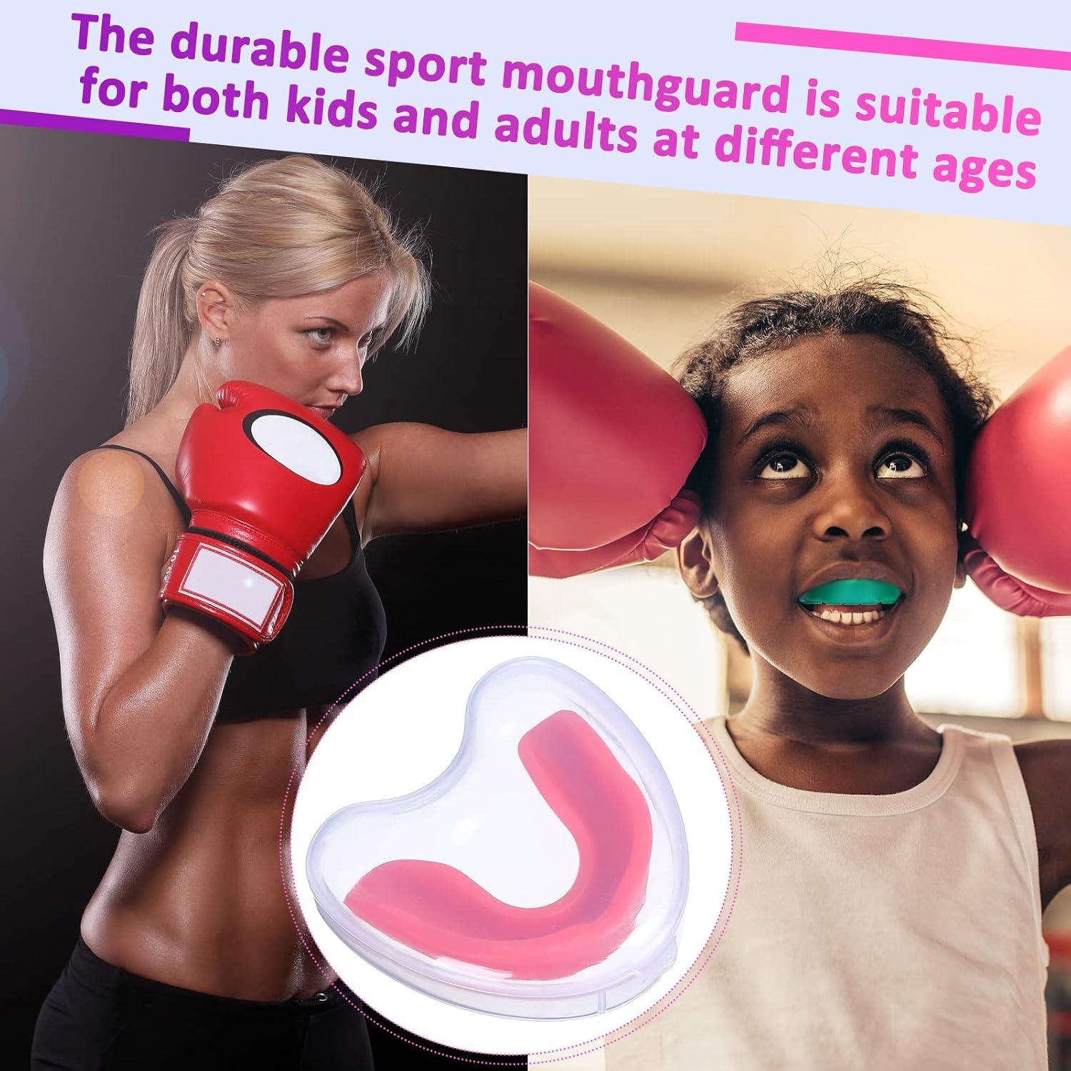 17 Protectores Bucales Infantiles Boao con Estuche - Fútbol, Boxeo, Karate