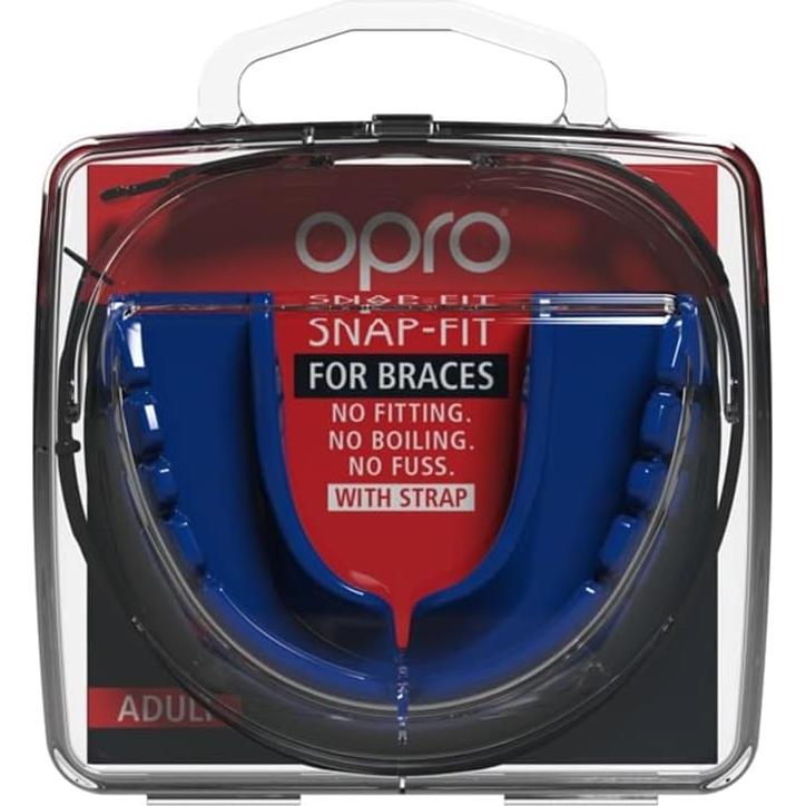 Protector Bucal OPRO Snap-Fit para Brackets Adulto Azul
