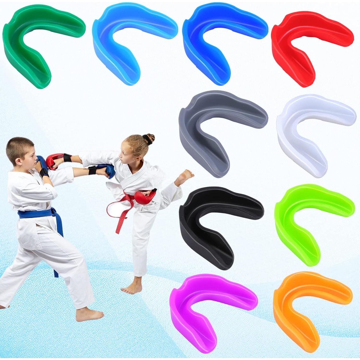 10 Protectores Bucales Deportivos Ytaolis para Niños Multicolor
