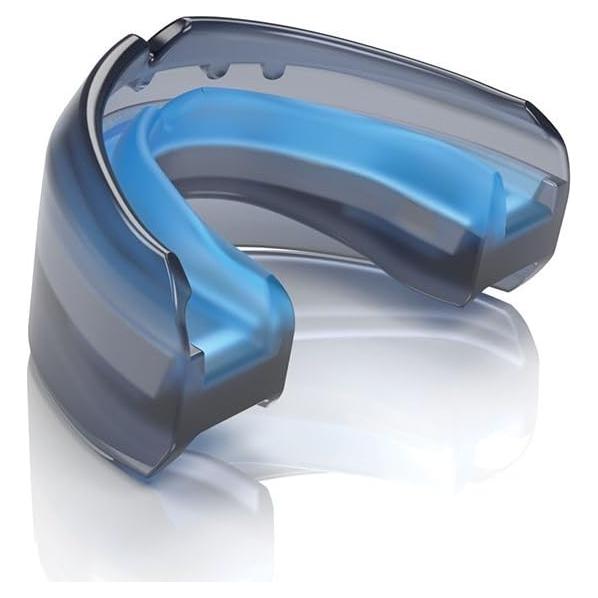 Guardia Bucal Shock Doctor Doble para Brackets - Adulto Negro