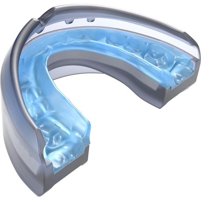 Guardia Bucal Shock Doctor Doble para Brackets - Adulto Negro